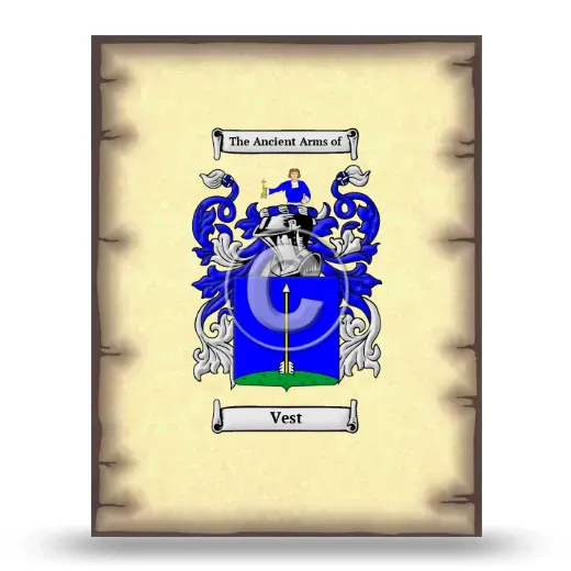 Vest Coat of Arms Print
