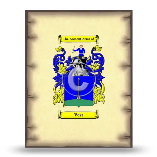 Vest Coat of Arms Print