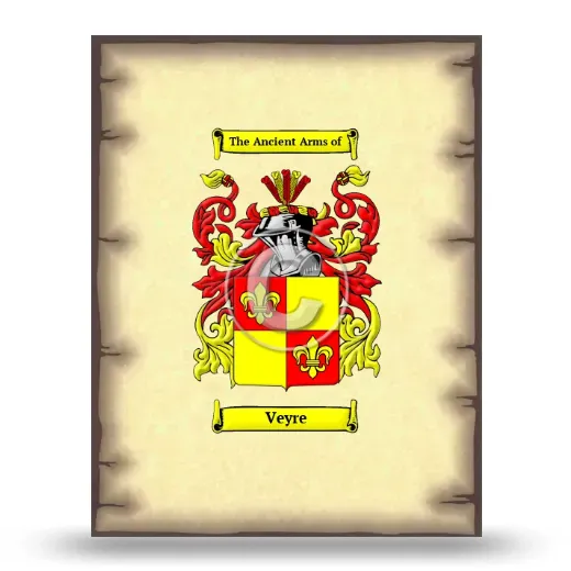 Veyre Coat of Arms Print