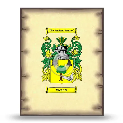 Vicente Coat of Arms Print