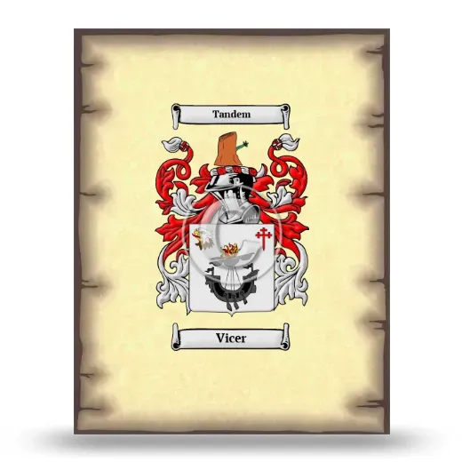 Vicer Coat of Arms Print