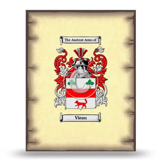 Vieau Coat of Arms Print