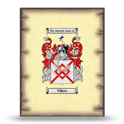 Vikers Coat of Arms Print