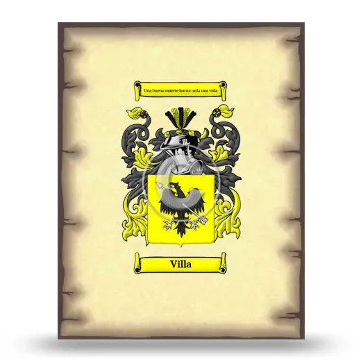 Villa Coat of Arms Print