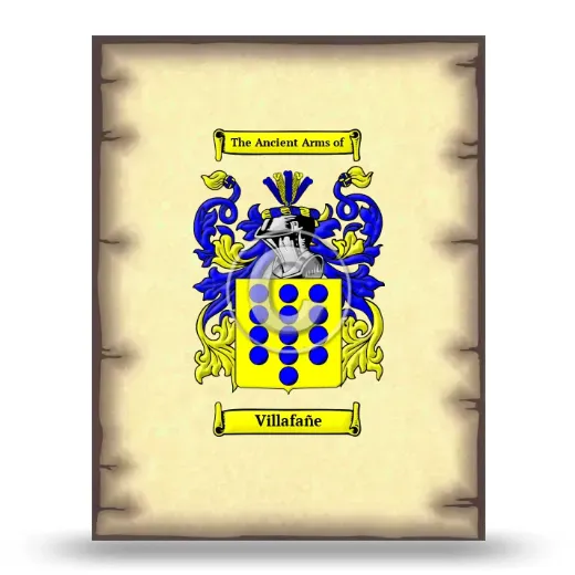 Villafañe Coat of Arms Print