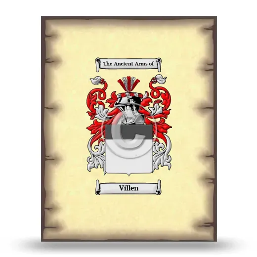 Villen Coat of Arms Print