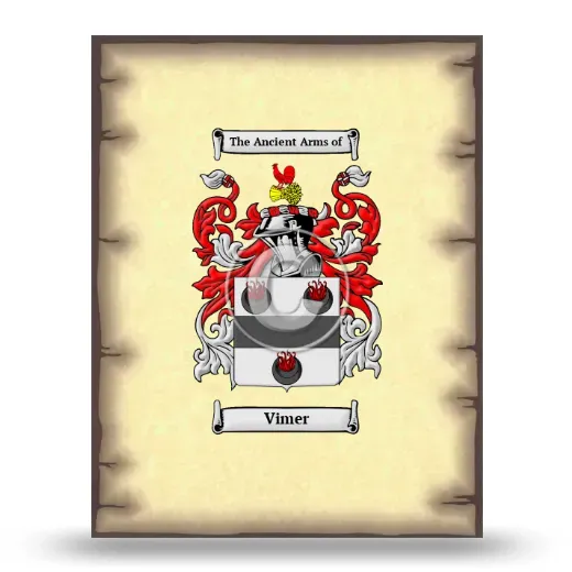 Vimer Coat of Arms Print