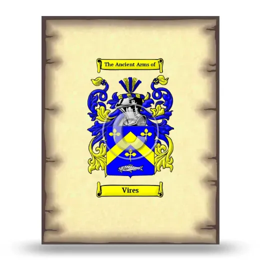 Vires Coat of Arms Print