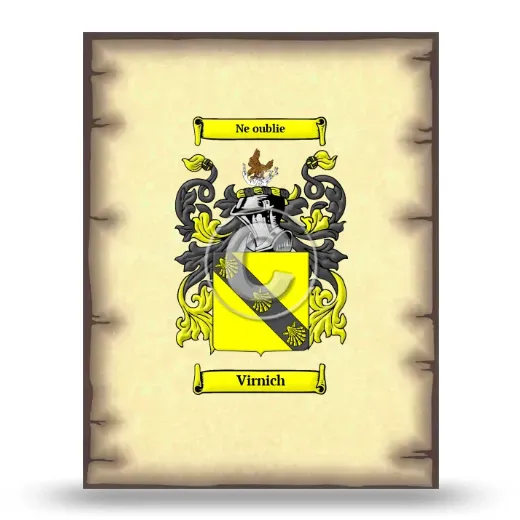 Virnich Coat of Arms Print