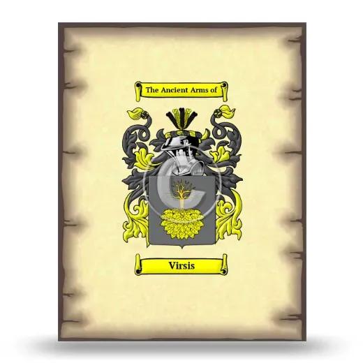 Virsis Coat of Arms Print