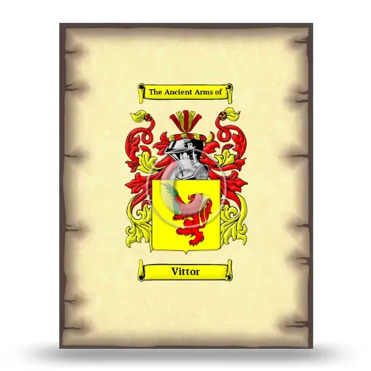 Vittor Coat of Arms Print