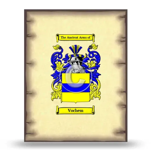 Vochem Coat of Arms Print