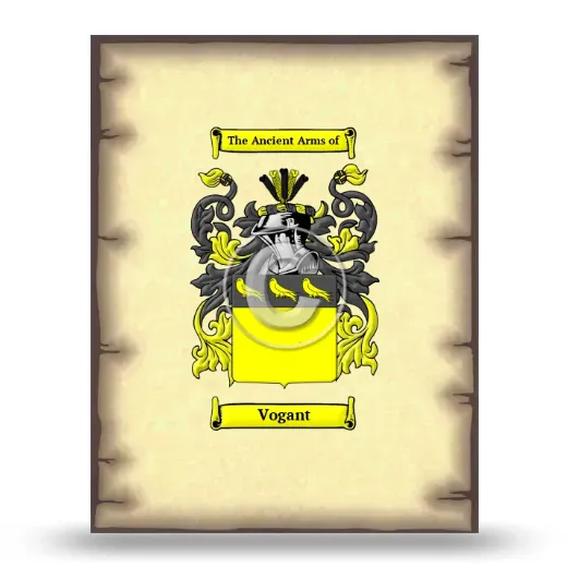 Vogant Coat of Arms Print