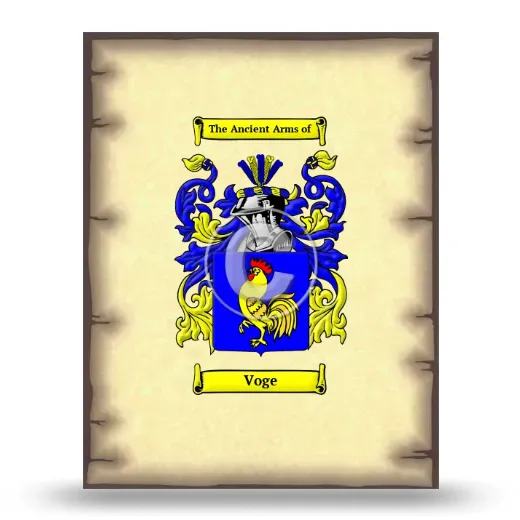 Voge Coat of Arms Print