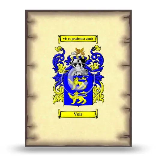 Voir Coat of Arms Print