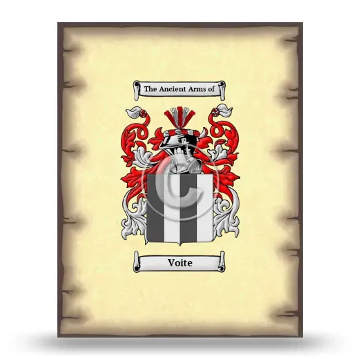 Voite Coat of Arms Print