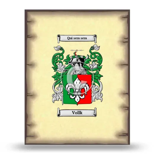 Vollk Coat of Arms Print