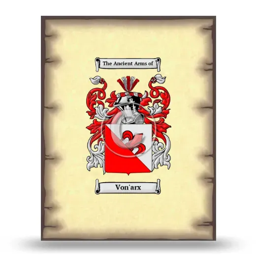 Von'arx Coat of Arms Print