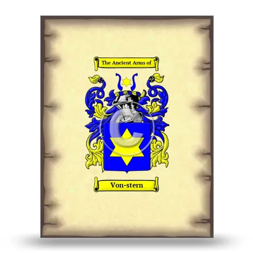 Von-stern Coat of Arms Print