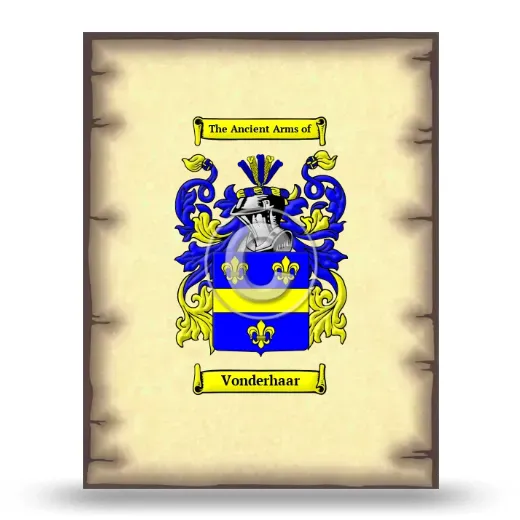 Vonderhaar Coat of Arms Print