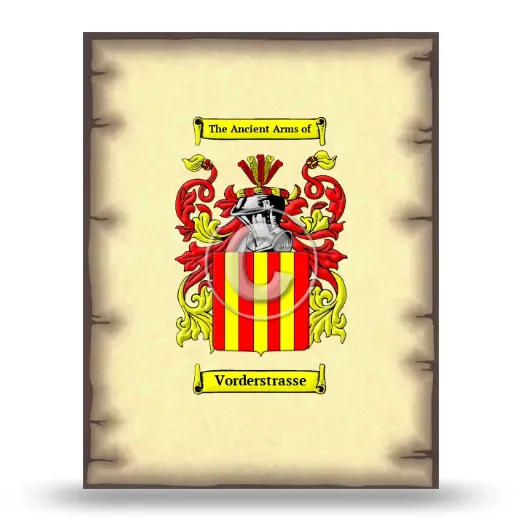 Vorderstrasse Coat of Arms Print