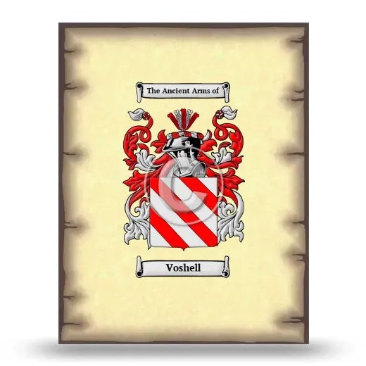 Voshell Coat of Arms Print