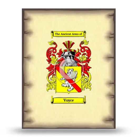 Voyce Coat of Arms Print
