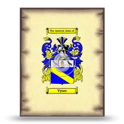 Vyner Coat of Arms Print