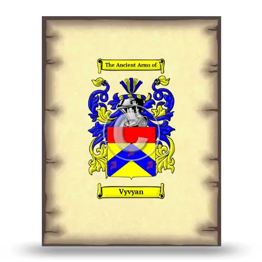 Vyvyan Coat of Arms Print