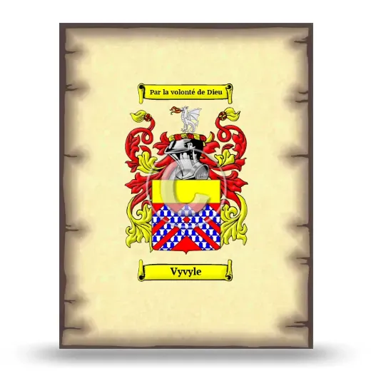 Vyvyle Coat of Arms Print