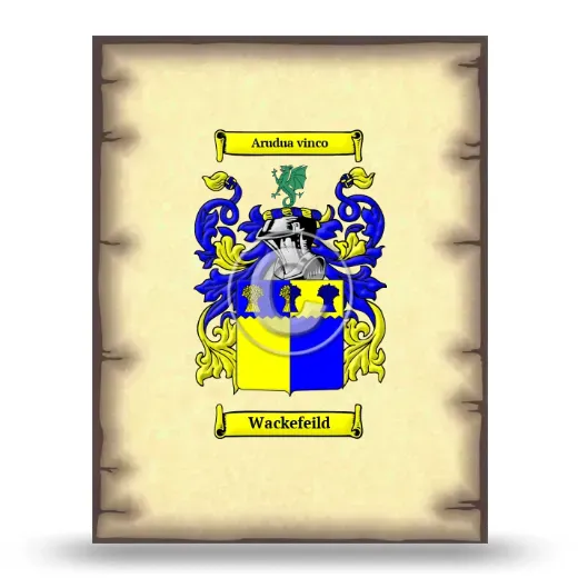 Wackefeild Coat of Arms Print