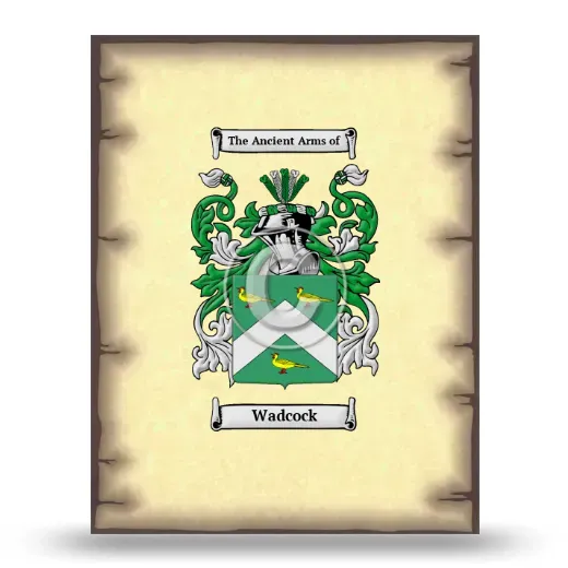 Wadcock Coat of Arms Print