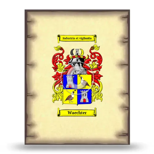 Waechter Coat of Arms Print