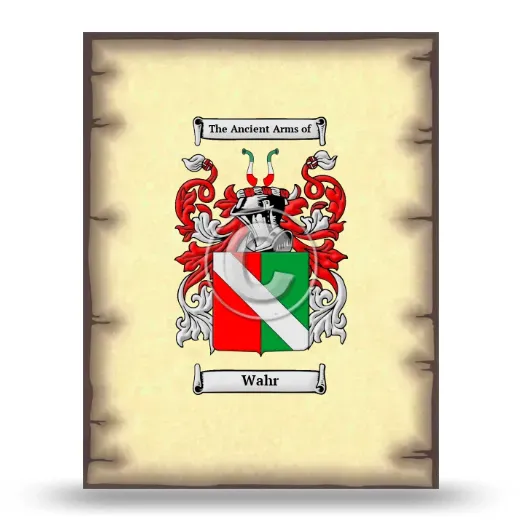 Wahr Coat of Arms Print