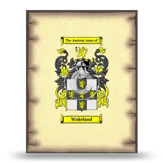 Wakeland Coat of Arms Print