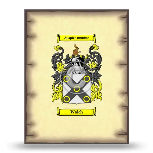 Walch Coat of Arms Print