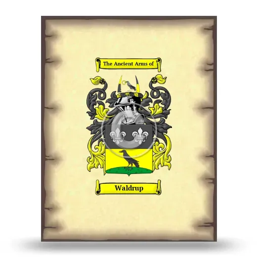 Waldrup Coat of Arms Print