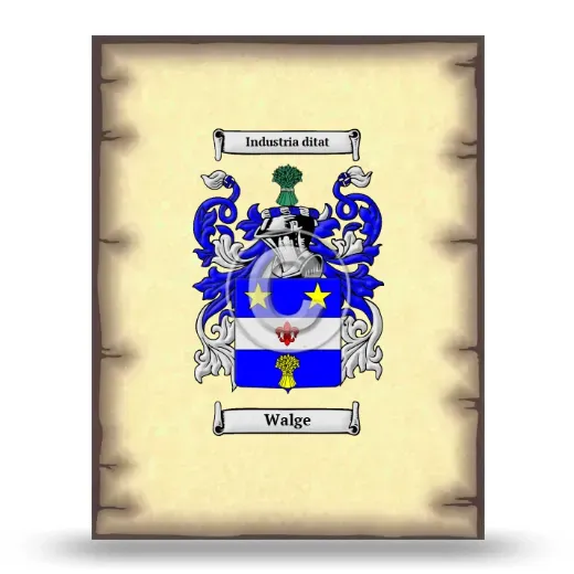 Walge Coat of Arms Print