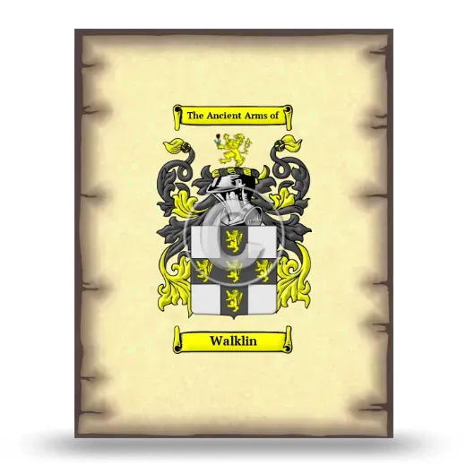 Walklin Coat of Arms Print