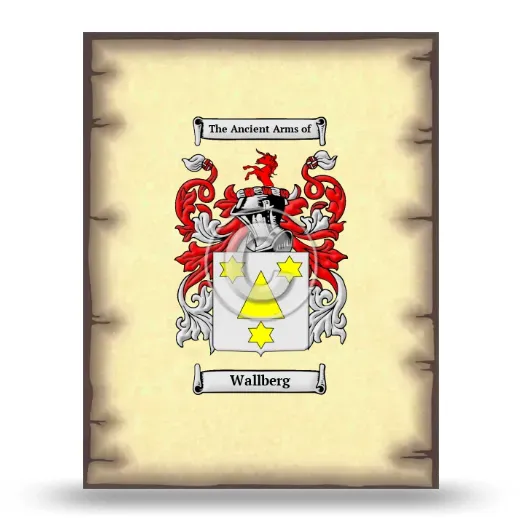 Wallberg Coat of Arms Print