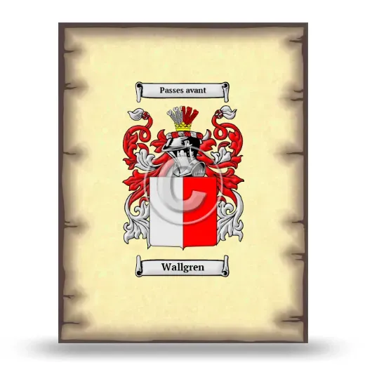 Wallgren Coat of Arms Print