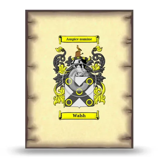 Walsh Coat of Arms Print