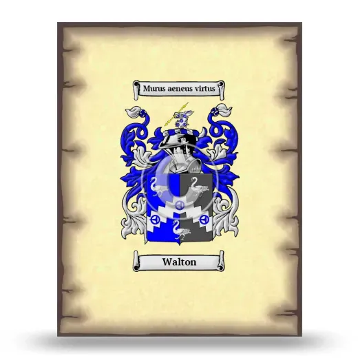 Walton Coat of Arms Print