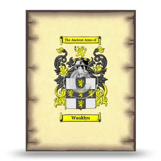 Wanklyn Coat of Arms Print