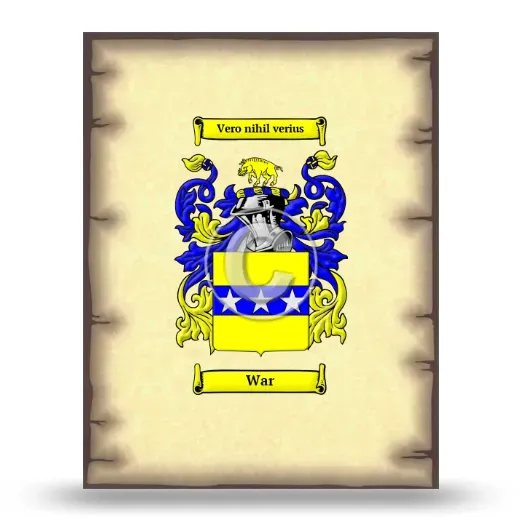War Coat of Arms Print