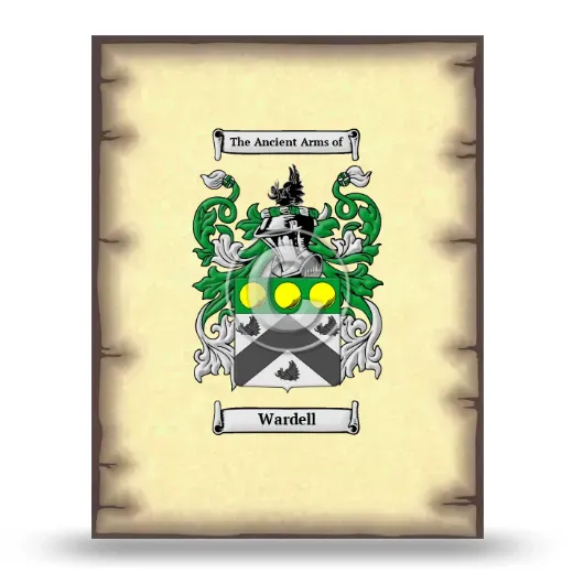 Wardell Coat of Arms Print