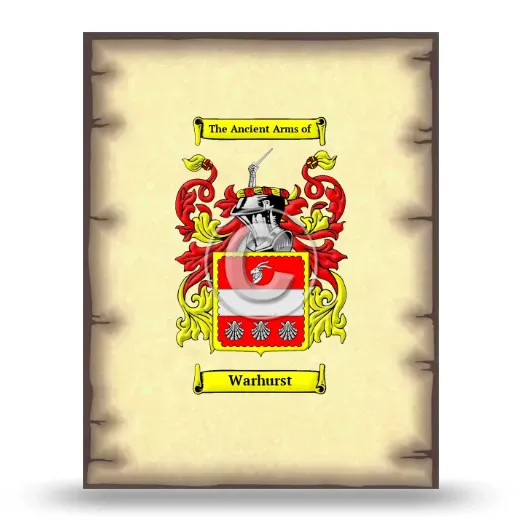 Warhurst Coat of Arms Print