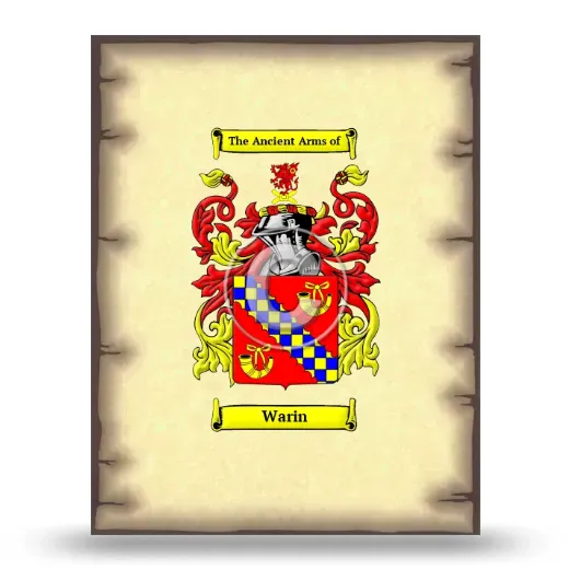 Warin Coat of Arms Print
