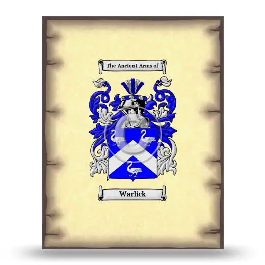 Warlick Coat of Arms Print