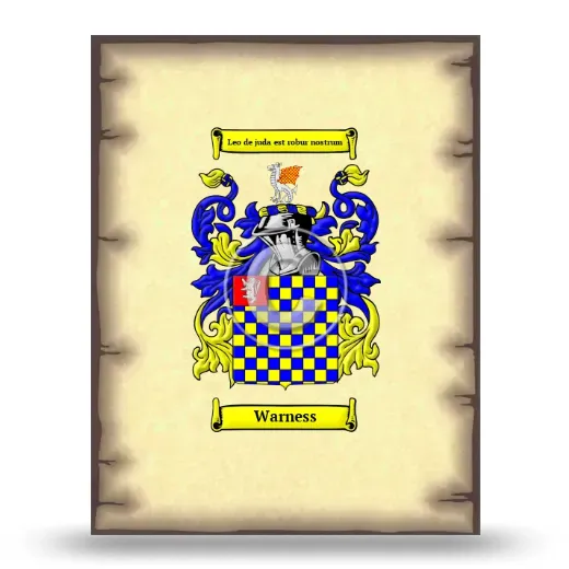 Warness Coat of Arms Print